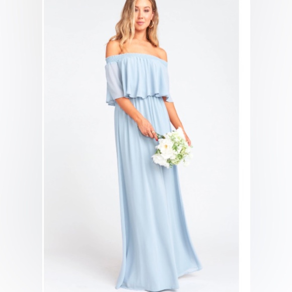 Show Me Your MuMu Hacienda Dress Size M in Steel Blue